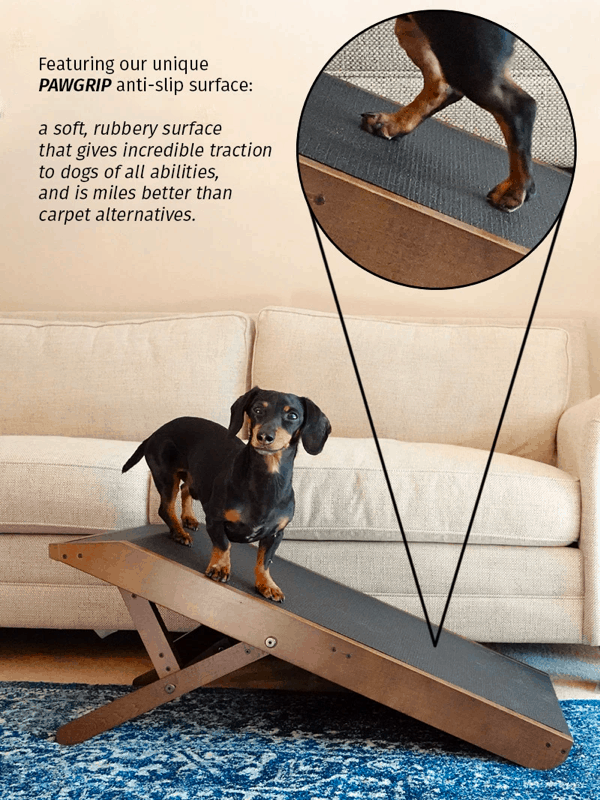 high-traction surface in doggoramps